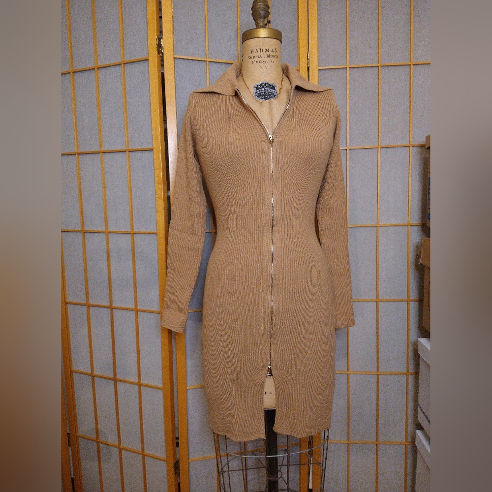 NWT Cider Zip-front Sweater Dress
